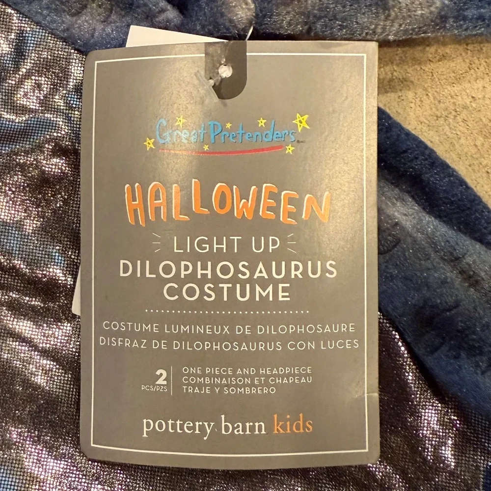 Dilophosaurus Dinosaur Light-Up Costume - PBK